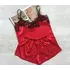 Пижама атласная женская красная