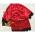 Женский атласный халат красный